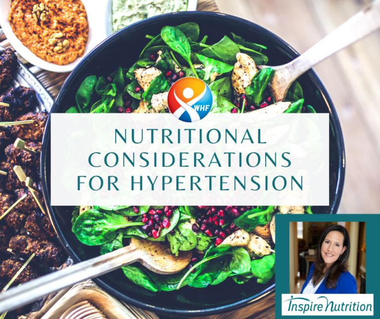 Nutritional Considerations for Hypertension (HTN), aka, High Blood